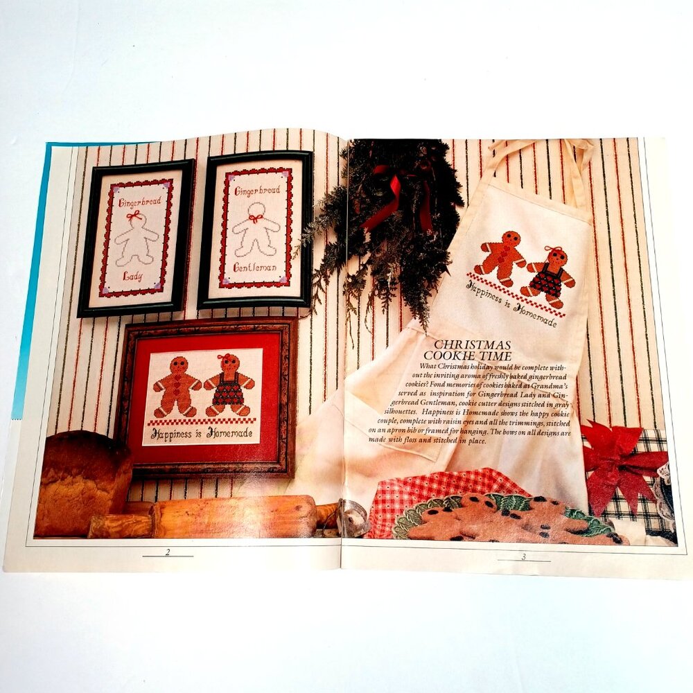 Christmas Counted Cross Stitch CountryStitch Magazine 13 Projects 36 Pages 1990 - Picture 3 of 9